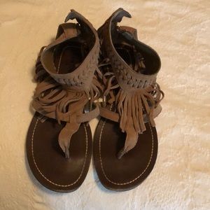 Minnetonka Fringe Sandals